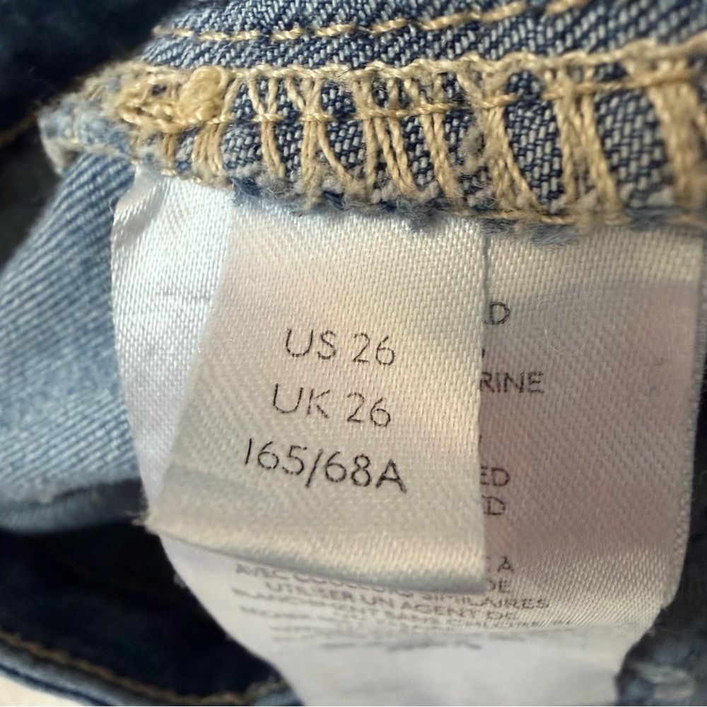 We The Free Just Float On Flare Jeans Raw Hems Medium Wash - Picture 11 of 16